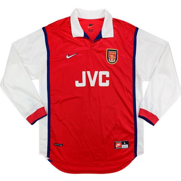 Camiseta Arsenal Primera equipo ML Retro 1998 1999 Rojo
